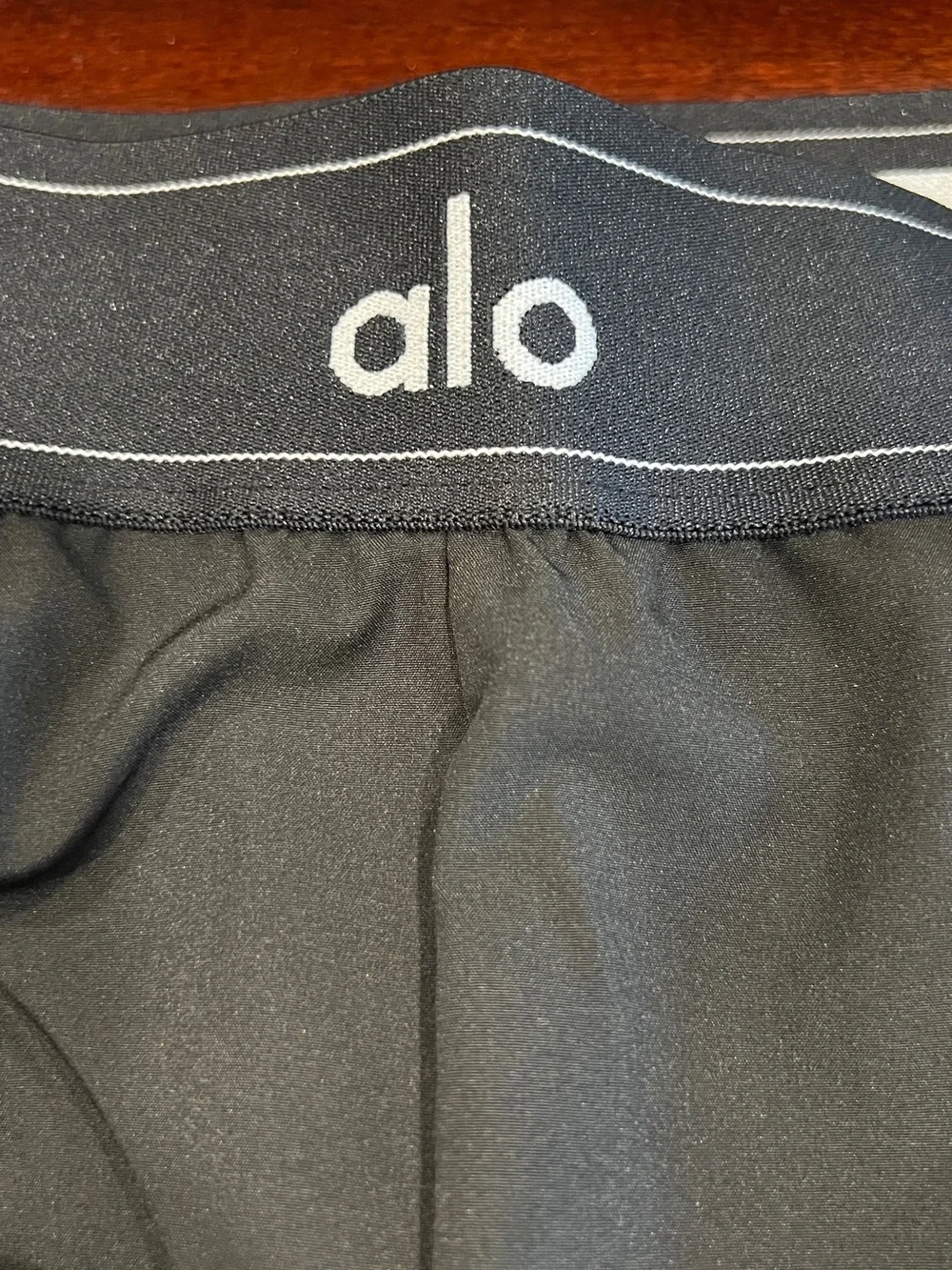 ALO Yoga Women’s Black Performance Trousers with Branded Waistband NWT